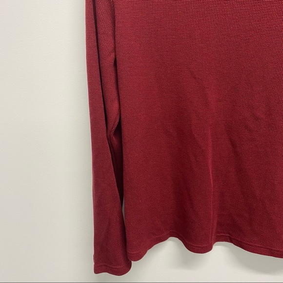 VINTAGE LONG SLEEVE BURGUNDY TOP - Picture 3 of 5